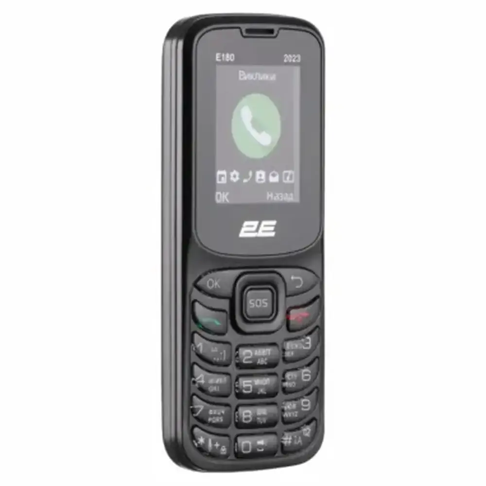 Мобiльний телефон 2E E180 2023 Dual Sim Black (688130251044)