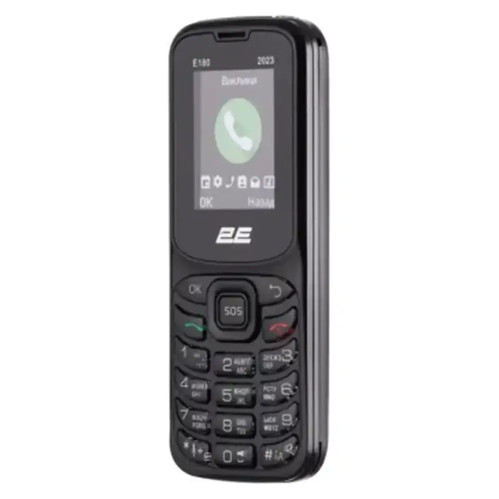 Мобiльний телефон 2E E180 2023 Dual Sim Black (688130251044)