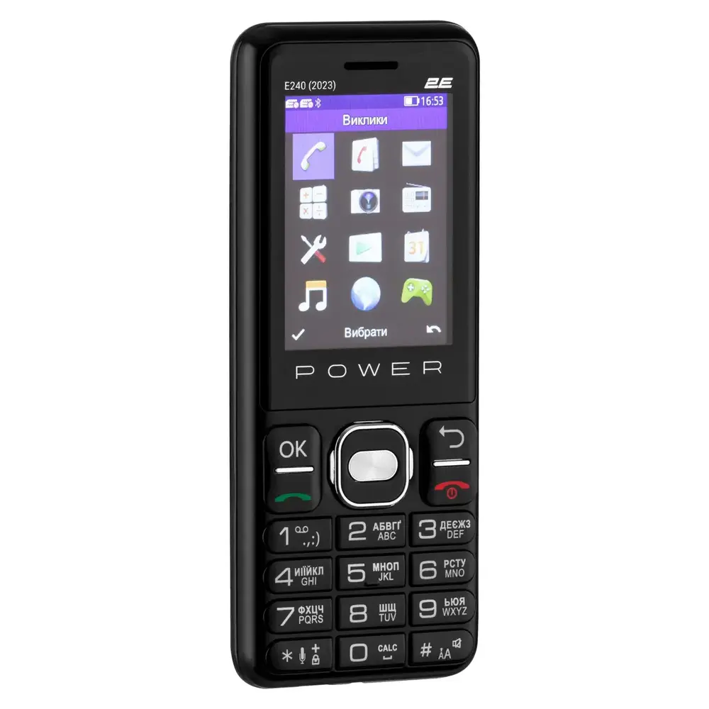 Мобiльний телефон 2E E240 2023 Dual Sim Black (688130251068)