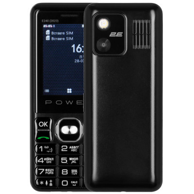 Мобiльний телефон 2E E240 2023 Dual Sim Black (688130251068)
