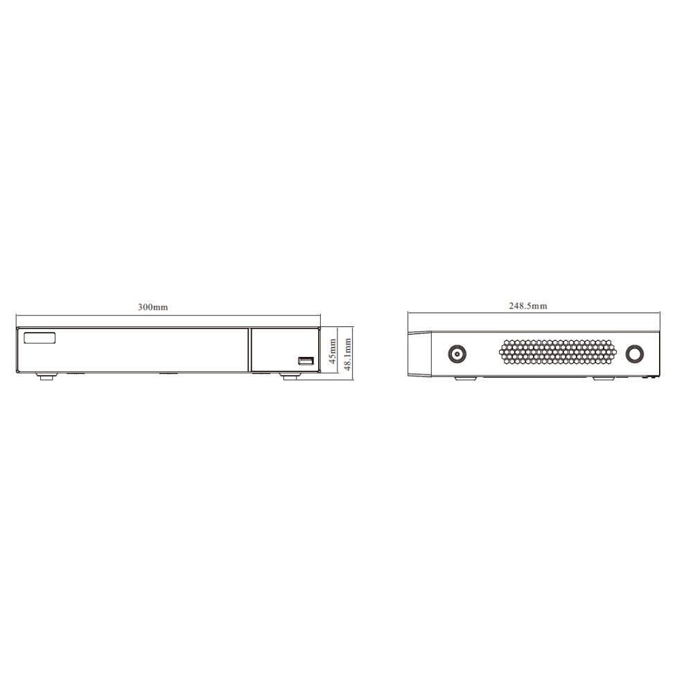 IP-відеореєстратор 8-канальний 16Mp TVT TD-3308H1-B2-B (160-160) (1838823)