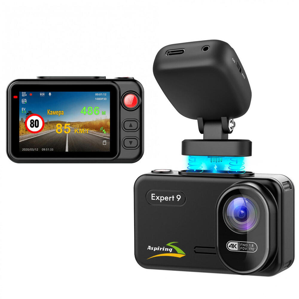 Відеореєстратор Aspiring Expert 9 Speedcam, WI-FI, GPS, 2K, 2 camers (EX123SS) (1780469)