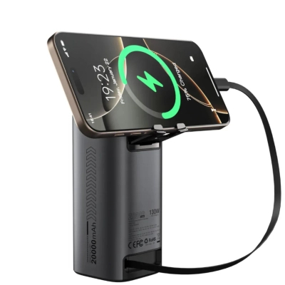 Батарея універсальна Choetech 20000mAh, PD/130W, QC, AFC , TFT, pass-through charging (B815C)