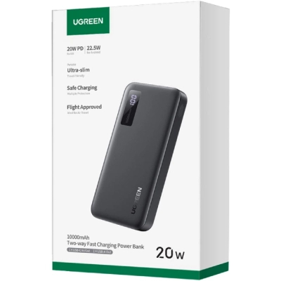 Батарея універсальна Ugreen 10000 mAh 20W Black (U_25742)