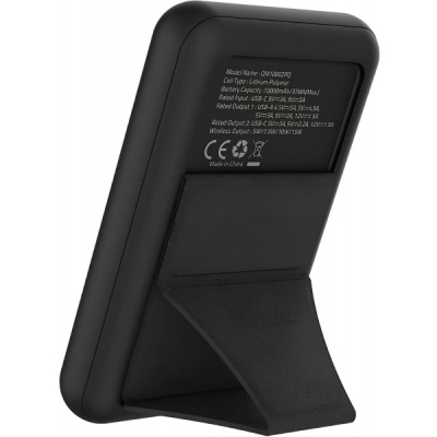Батарея універсальна Energizer Magnetic Wireless 10000mAh 22.5W PD USB-A, USB-C In/Out, Black (QM100