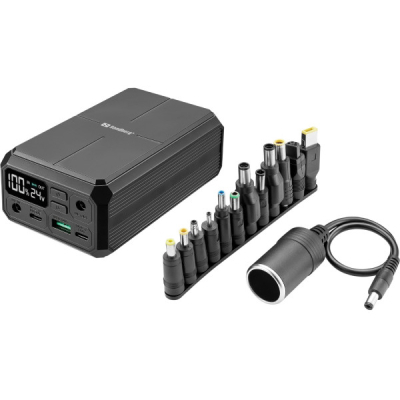 Батарея універсальна Sandberg 27000mAh Laptop DC12-24v 84W, PD/100W, QC/3.0, QI/10W, PowerThrough (4