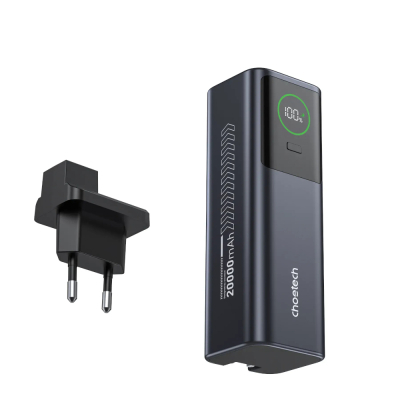 Батарея універсальна Choetech 20000mAh, PD/100W, QC, AFC, AC input (B1012)