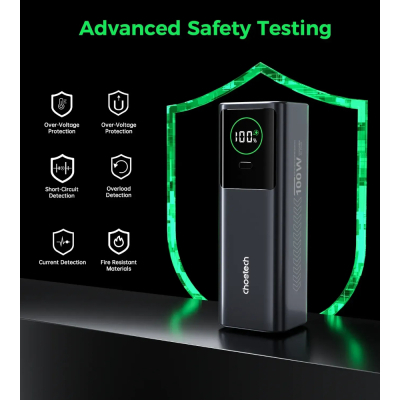 Батарея універсальна Choetech 20000mAh, PD/100W, QC, AFC, AC input (B1012)