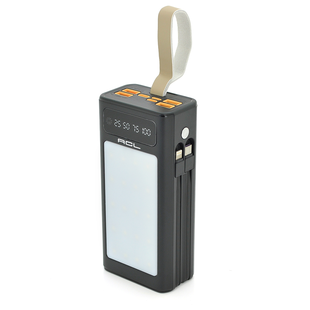Powerbank ACL PW-85 30000mAh LIGHTER Type-C + Lighting Black Box (1782435)