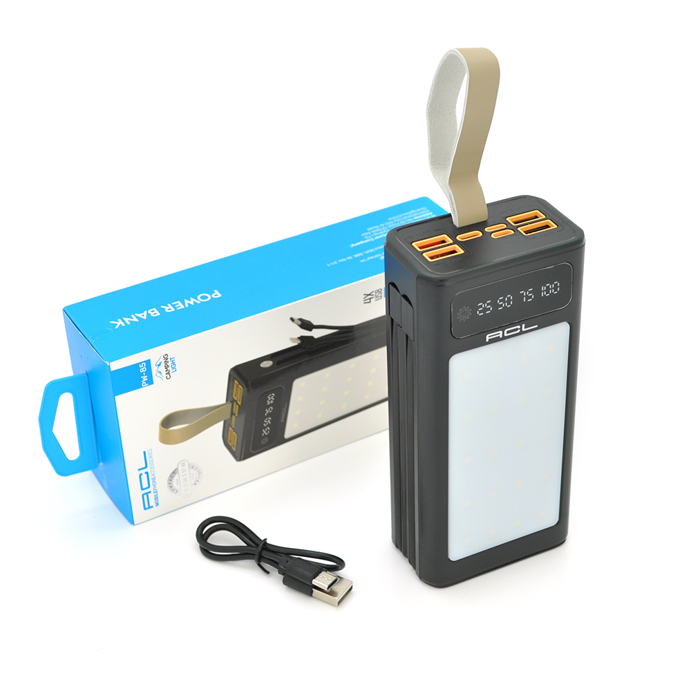 Powerbank ACL PW-85 30000mAh LIGHTER Type-C + Lighting Black Box (1782435)