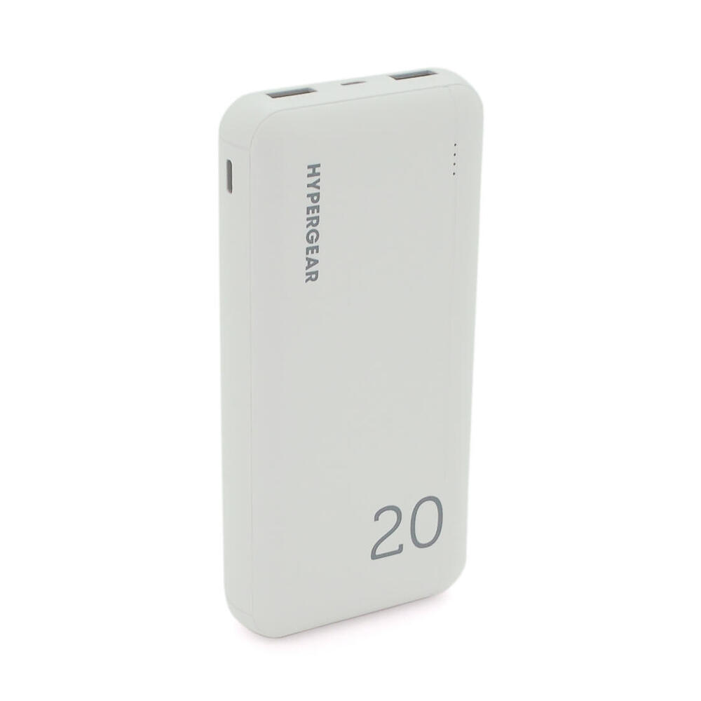 PowerBank Hypergear 20000mAh Fast Charge  2*USB White Q24 (1782437)