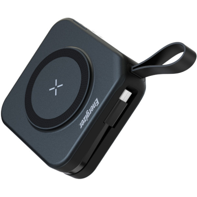 Батарея універсальна Energizer Magnetic Wireless 10000mAh 20W PD, AC зарядка, QI/15W, built-in USB-C