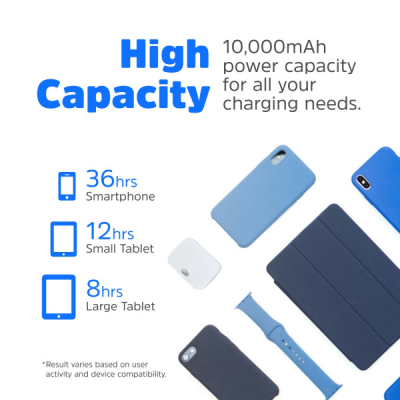 Батарея універсальна Energizer Magnetic Wireless 10000mAh 20W PD, AC зарядка, QI/15W, built-in USB-C