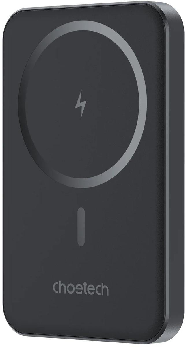 УМБ Choetech Magnetic Wireless 5000mAh 20W PD Qi-15W USB-C In/Out, тонкий, Black (B709-CCBK)