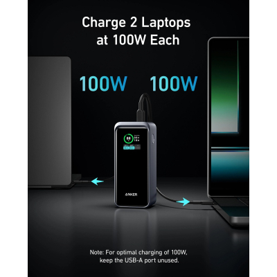 Батарея універсальна Anker 20000mAh Prime 200W PD Black (A1336011)