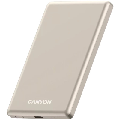 Батарея універсальна Canyon 5000mAh OnPower 505 slim Magsafe PD/20W Beige (CNS-CPB505BE)