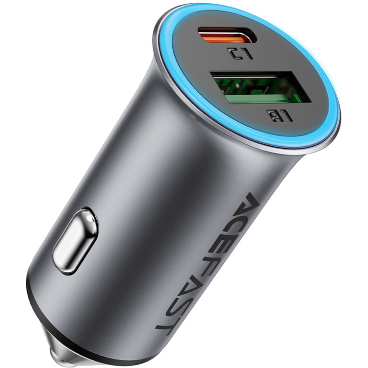 Автозарядка 2xUSB 95W (USB-C + USB-A) B16 Acefast (6974316284970)