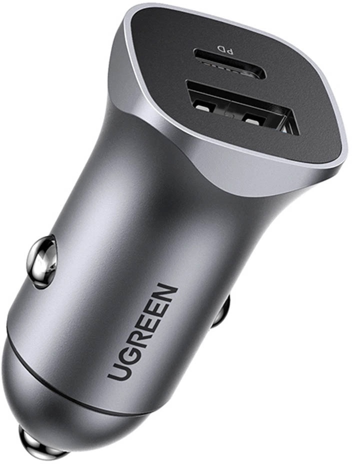 Автозарядка 2xUSB 30W (USB-C + USB-A) CD130 Ugreen (40858)