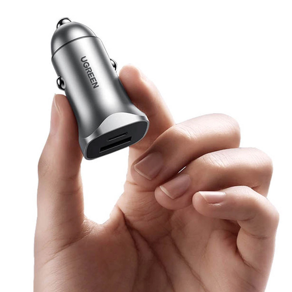 Автозарядка 2xUSB 30W (USB-C + USB-A) CD130 Ugreen (40858)