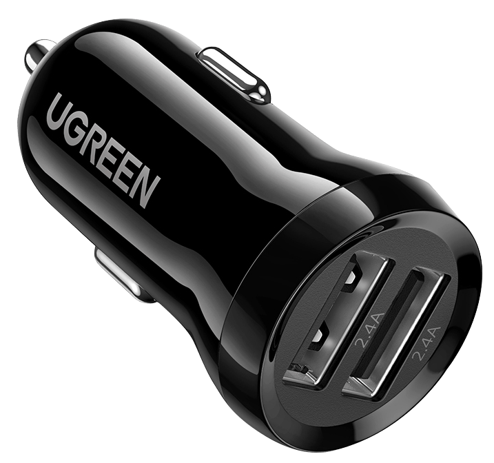авто зарядка UGREEN ED018 24W 2xUSB Car Charger (Чорний) (1750844)