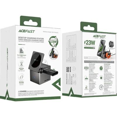 Зарядний пристрій Acefast Wireless QI 3in1 15W E18 Rubik''s (6974316282884)