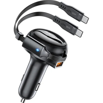 Зарядний пристрій Acefast 3xUSB 53W (2xUSB-C+USB-A) + cable USB-C 2in1 B13 (6974316282921)