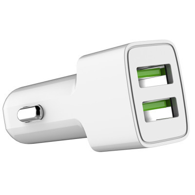 Автомобільний зарядний пристрій ColorWay (2USBх2.4A) AutoID White (CW-CHA009-WT)