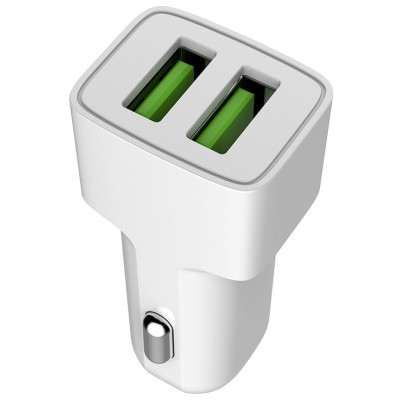 Автомобільний зарядний пристрій ColorWay (2USBх2.4A) AutoID White (CW-CHA009-WT)