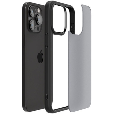 Чохол до мобільного телефона Spigen Apple iPhone 15 Pro Ultra Hybrid Frost Black (ACS06709)