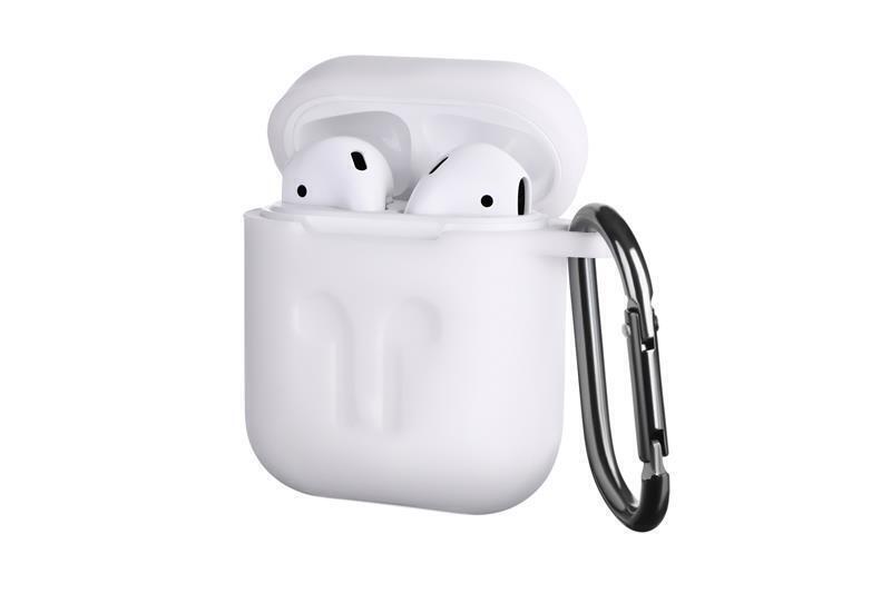 Чохол 2Е для AirPods (Gen 1-2, 2016-2019), Pure Color Silicone Imprint (3.0mm), білий (2E-AIR-PODS-IBPCSI-3-WT) (1472675)