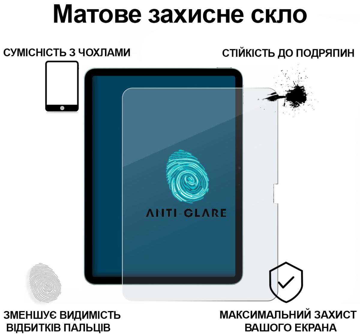 Захисне скло BeCover Matte Anti-Glare для Apple iPad Air 11
