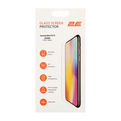 Скло захисне 2E Samsung Galaxy A26 5G (A266) 2.5D FCFG black (2E-G-A26-SMFCFG-BB)