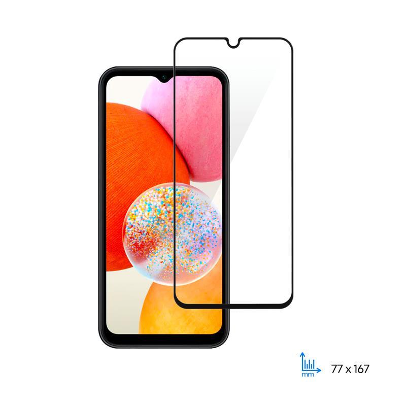 Захисне скло 2E для Samsung Galaxy A14 (A145F),2.5D FCFG, (1 Pack), чорна рамка (2E-G-A14-SMFCFG-BB) (1482347)