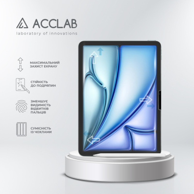 Скло захисне ACCLAB Full Glue Apple iPad Air 11 (2024) (1283126593703)