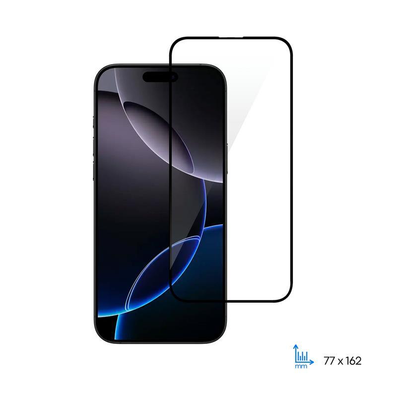 Захисне скло 2E для Apple iPhone 16 Pro Max(6.9), 2.5D FCFG, (1 Pack), чорна рамка (2E-IP-16PM-6.9-SMFCFG-BB) (1788676)