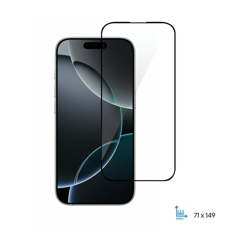 Захисне скло 2E для Apple iPhone 16 Plus(6.7), 2.5D FCFG, (1 Pack), чорна рамка (2E-IP-16PL-6.7-SMFCFG-BB) (1788677)