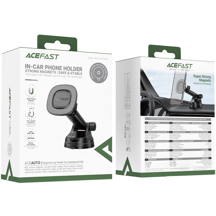 Автомобільне кріплення для смартфона D45 magnetic Acefast (6974316284093)