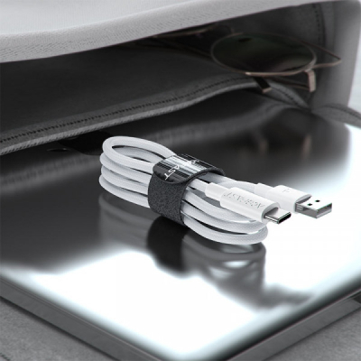 Дата кабель USB 2.0 AM to USB-C 1.2m 3A white Acefast (6974316284260)