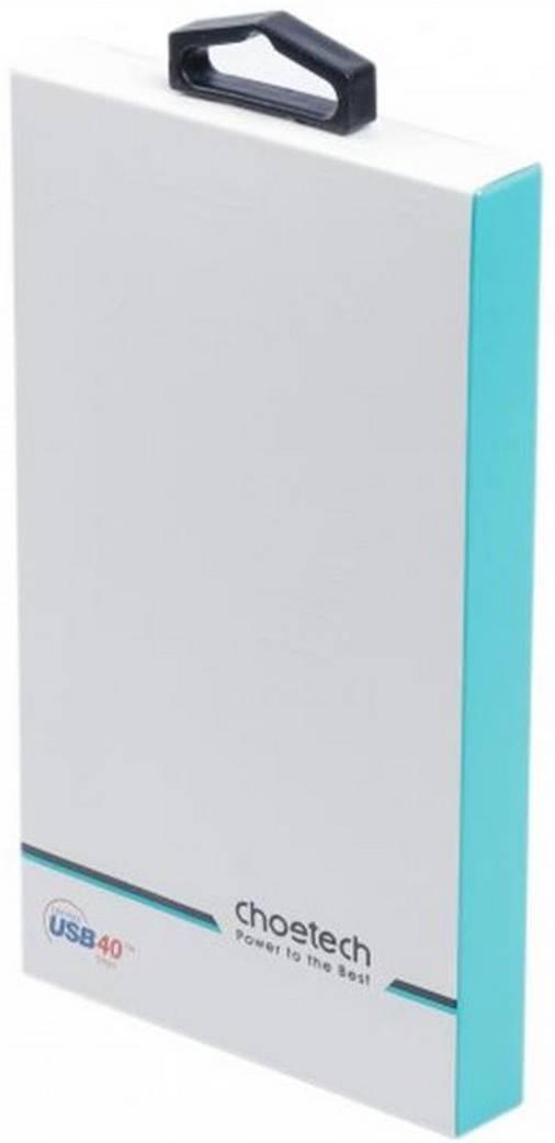 Дата кабель USB-C to USB-C 0.8m USB 4 100W 40Gbps 8K60Hz Choetech (XCC-1028)