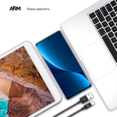 Дата кабель USB 2.0 AM to USB-C 1.2m AMD718BL black Armorstandart (ARM64372)