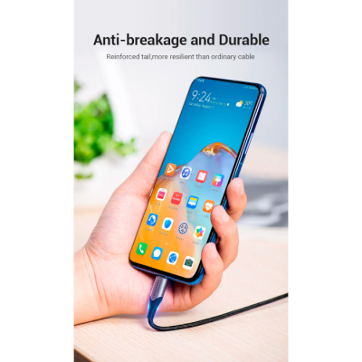 Дата кабель USB 2.0 AM to 2хUSB-C M 1.0m Y-Splitter Charging Cable 2.4А 480Mbps Aluminum Al Vention (CQOHF)