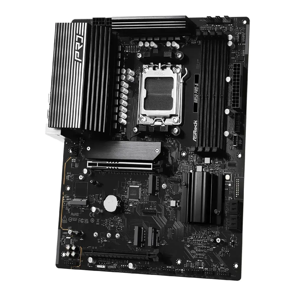 Mатеринська плата sAM5 AMD B850 4xDDR5 HDMI/USB3.2  4xM.2 2.5GbE LAN ATX B850 PRO-A ASROCK (B850 PRO-A)