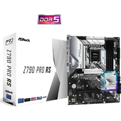 Mатеринська плата s1700 Intel Z790 DP/HDMI 4xM.2 4 xDDR5 2.5GbE LAN ATX Z790 PRO RS ASROCK (Z790 PRO RS)