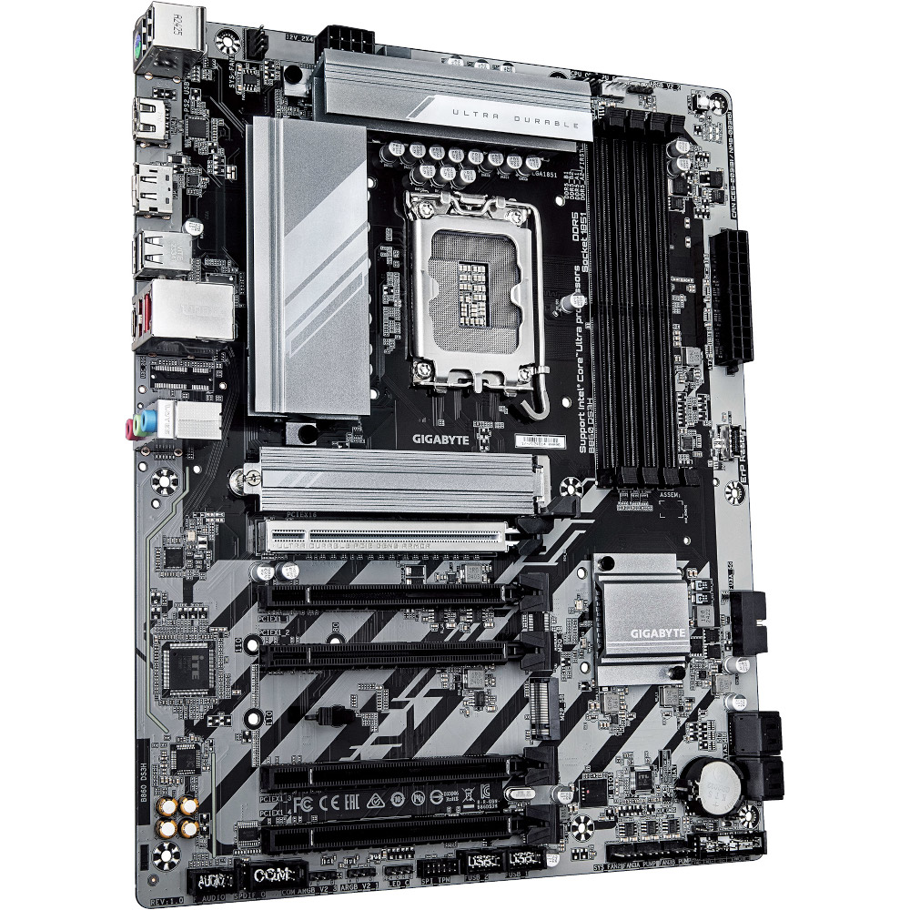 Mатеринська плата s1851 Intel B860 DP/HDMI 4xDDR5  2xM.2 2.5GbE LAN mATX B860 DS3H GIGABYTE (B860 DS3H)