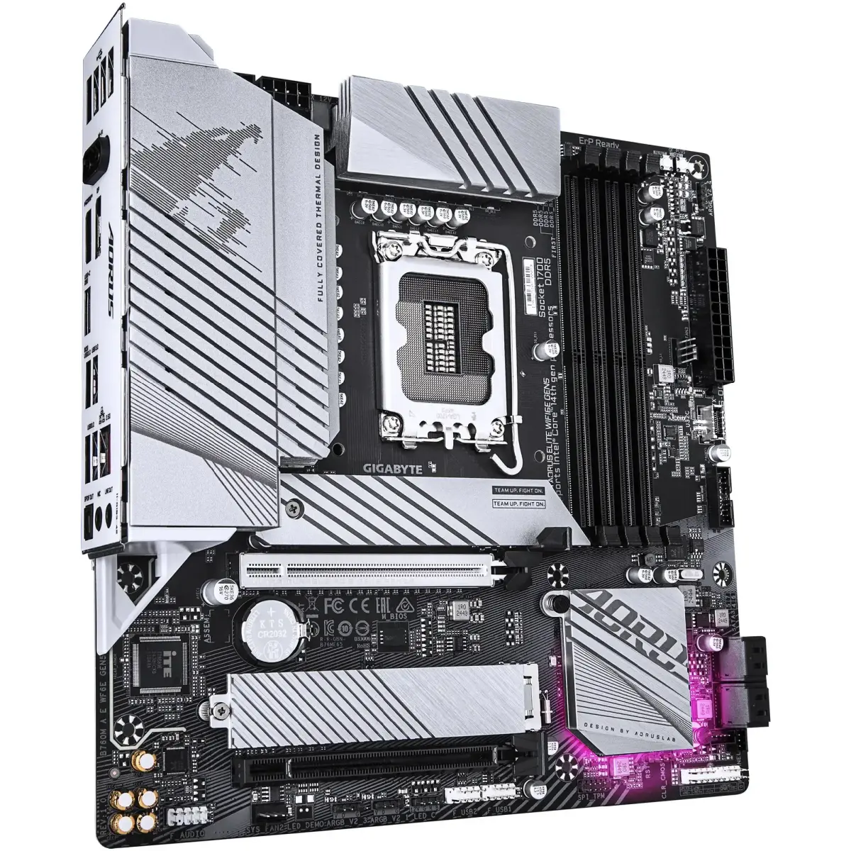 Mатеринська плата s1700 Intel B760 HDMI/DP 4xDDR5  2xM.2 2.5GbE LAN mATX PCI Express x16 slot, suppor B760M AORUS ELITE WIFI6E GEN5 GIGABYTE (B760M AORUS ELITE WIFI6E GEN5)