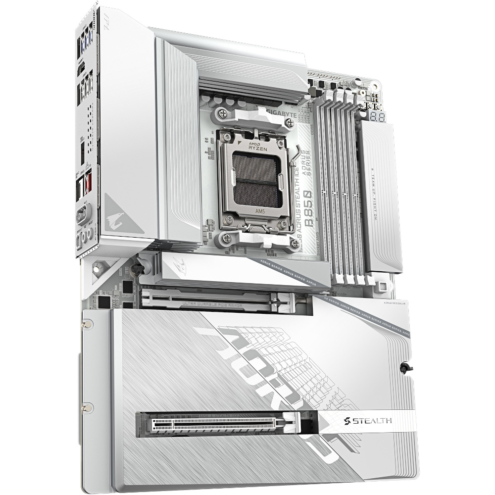 Mатеринська плата GIGABYTE B850 AORUS STEALTH ICE