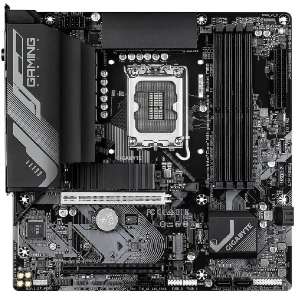 Mатеринська плата s1700 Intel B760 HDMI/DP 2xM.2 2 .5GbE LAN mATX  B760M GAMING X WIFI6E GEN5 GIGABYTE (B760M GAMING X WIFI6E GEN5)