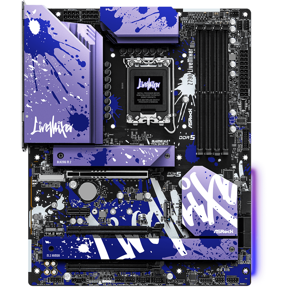 Mатеринська плата s1700 Intel Z790 DP/HDMI/eDP 5xM .2 4xDDR5 2.5GbE LAN ATX Z790 LIVEMIXER ASROCK (Z790 LIVEMIXER)