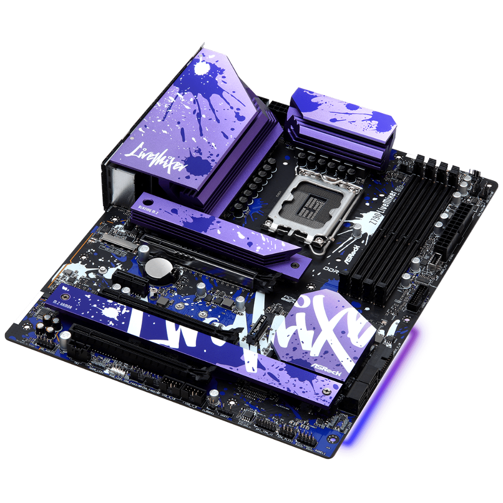 Mатеринська плата s1700 Intel Z790 DP/HDMI/eDP 5xM .2 4xDDR5 2.5GbE LAN ATX Z790 LIVEMIXER ASROCK (Z790 LIVEMIXER)