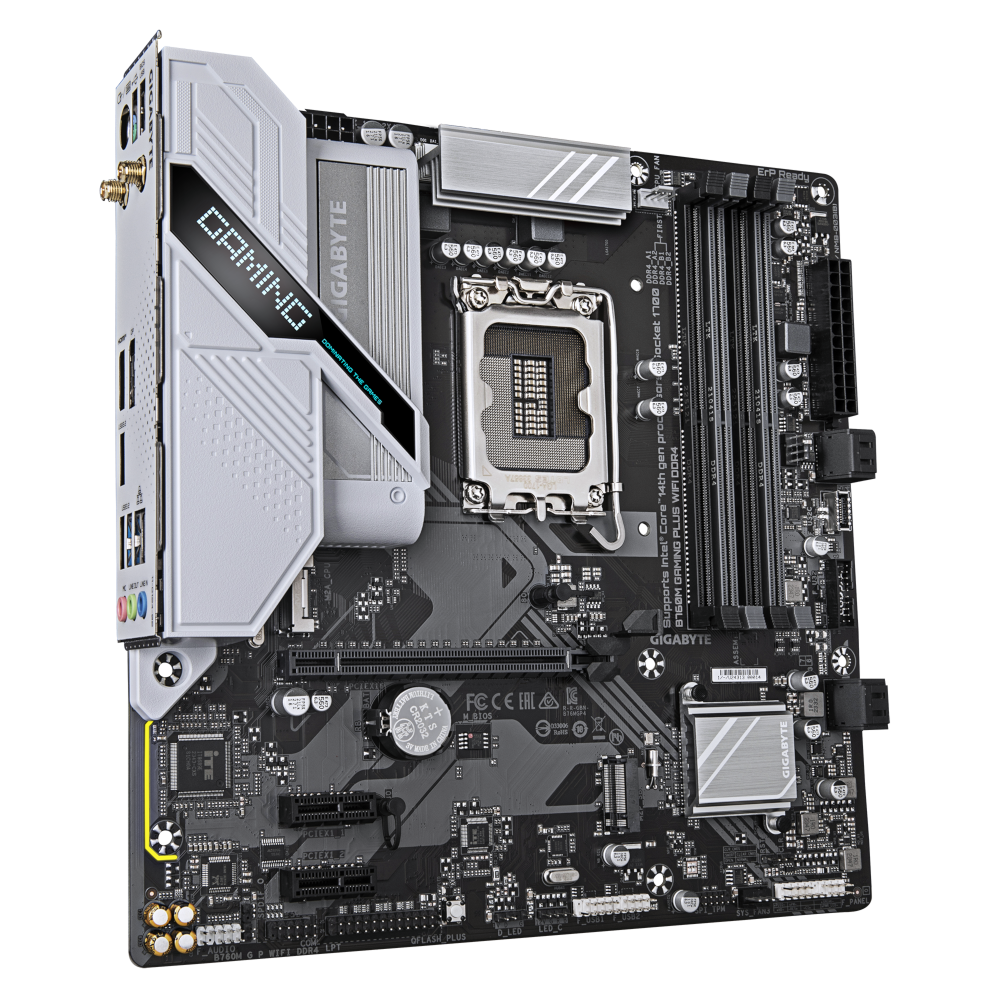 Mатеринська плата s1700 Intel B760 HDMI/DP  2xM.2  GbE LAN mATX B760M GAMING PLUS WIFI DDR4 GIGABYTE (B760M GAMING PLUS WIFI DDR4) (1844271)